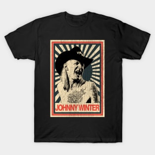 Vintage Poster Johnny Winter Tatto T-Shirt